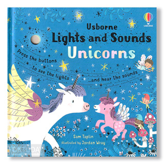 DKTODAY หนังสือ USBORNE LIGHTS AND SOUNDS UNICORNS (AGE 6+ MONTHS) **หนังสือมีเสียง**