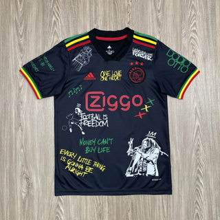 เสื้อบอล เสื้อฟุตบอล Ajax อาแจกส์ สีดำเนื้อผ้าโพลีเอสเตอร์ เกรดแฟนบอล AAA
