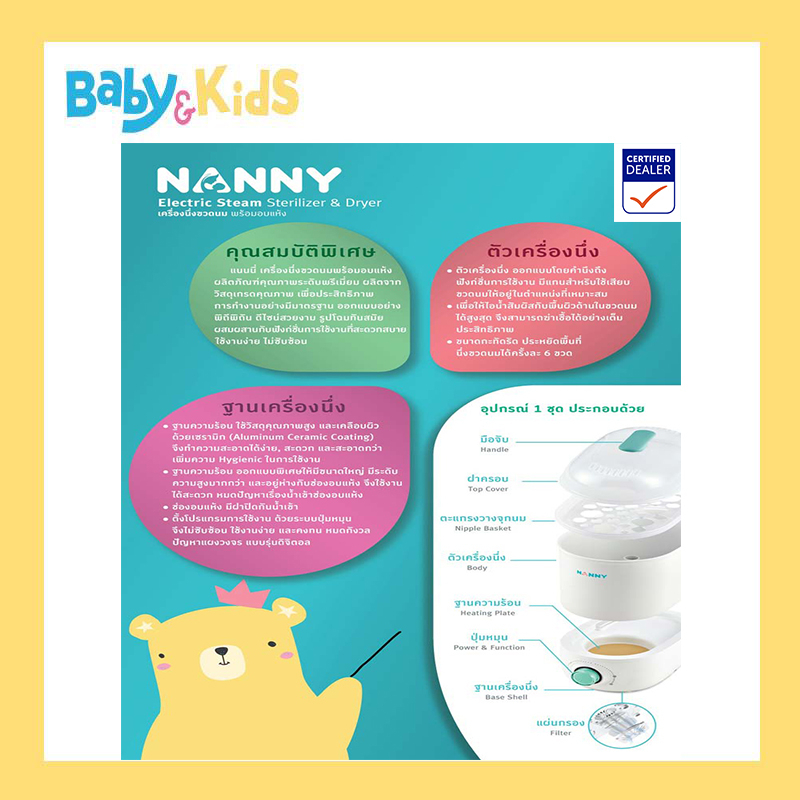 nanny-เครื่องนึ่งขวดนม-พร้อมอบแห้ง-n5772