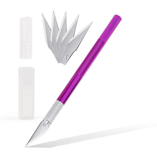 ปากกาคัตเตอร์ ใช้ไดคัทรูป ตัดกระดาษ ฟองดอง ได้ดี (สุ่มสี)