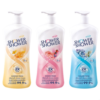 (1แถม1) Shower to Shower Shower Cream ชาวเวอร์ ทู ชาวเวอร์ ผลิตภัณฑ์ครีมอาบน้ำ 450 มล. มี 3 สูตร