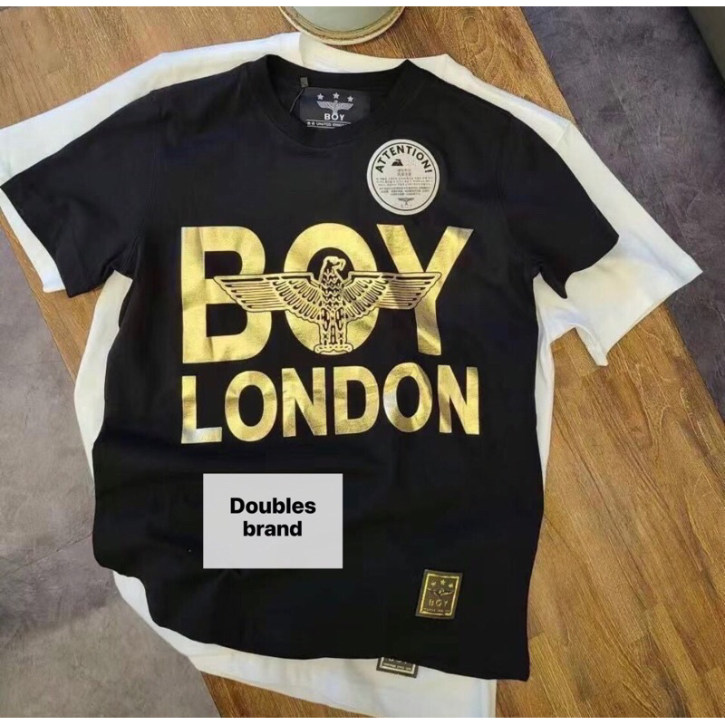 สอบถามก่อนนะคะ-boy-london-tshirt-สีดำโลโก้ทอง-พร้อมส่ง