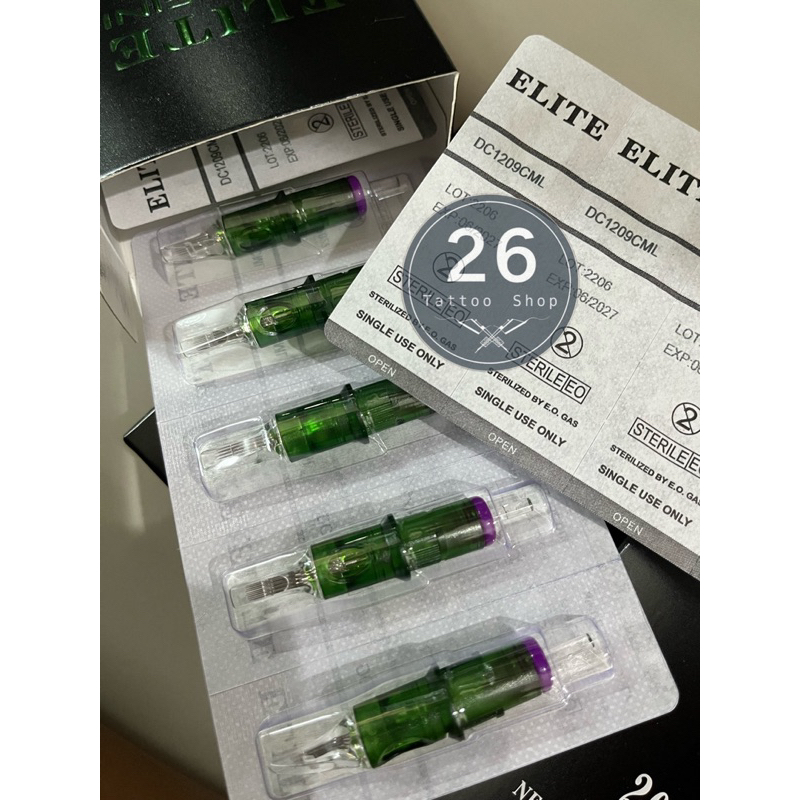 elite-infini-needle-cartridge-เเบ่งขาย-เล่ม-อุปกรณ์การสัก-tattoo