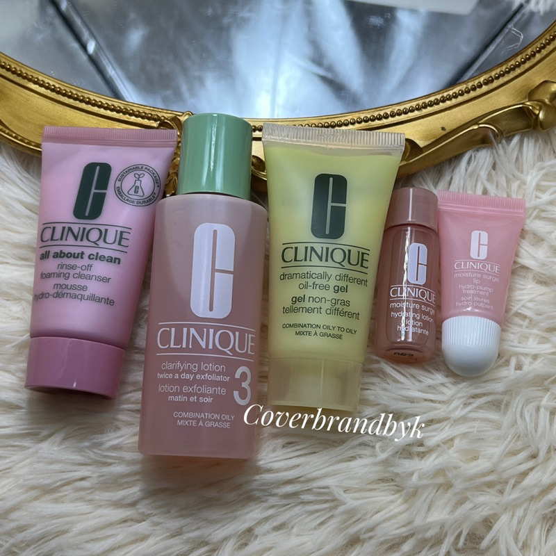 มาใหม่-clinique-gift-set-ขนาดทดลอง-5-item-กระเป๋า