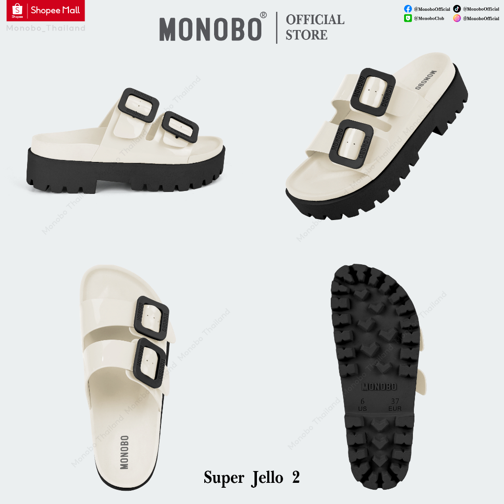 ภาพสินค้าMonobo รองเท้าแตะแบบสวมส้นหนา รุ่น Super Jello2 จากร้าน monobo_thailand บน Shopee ภาพที่ 2