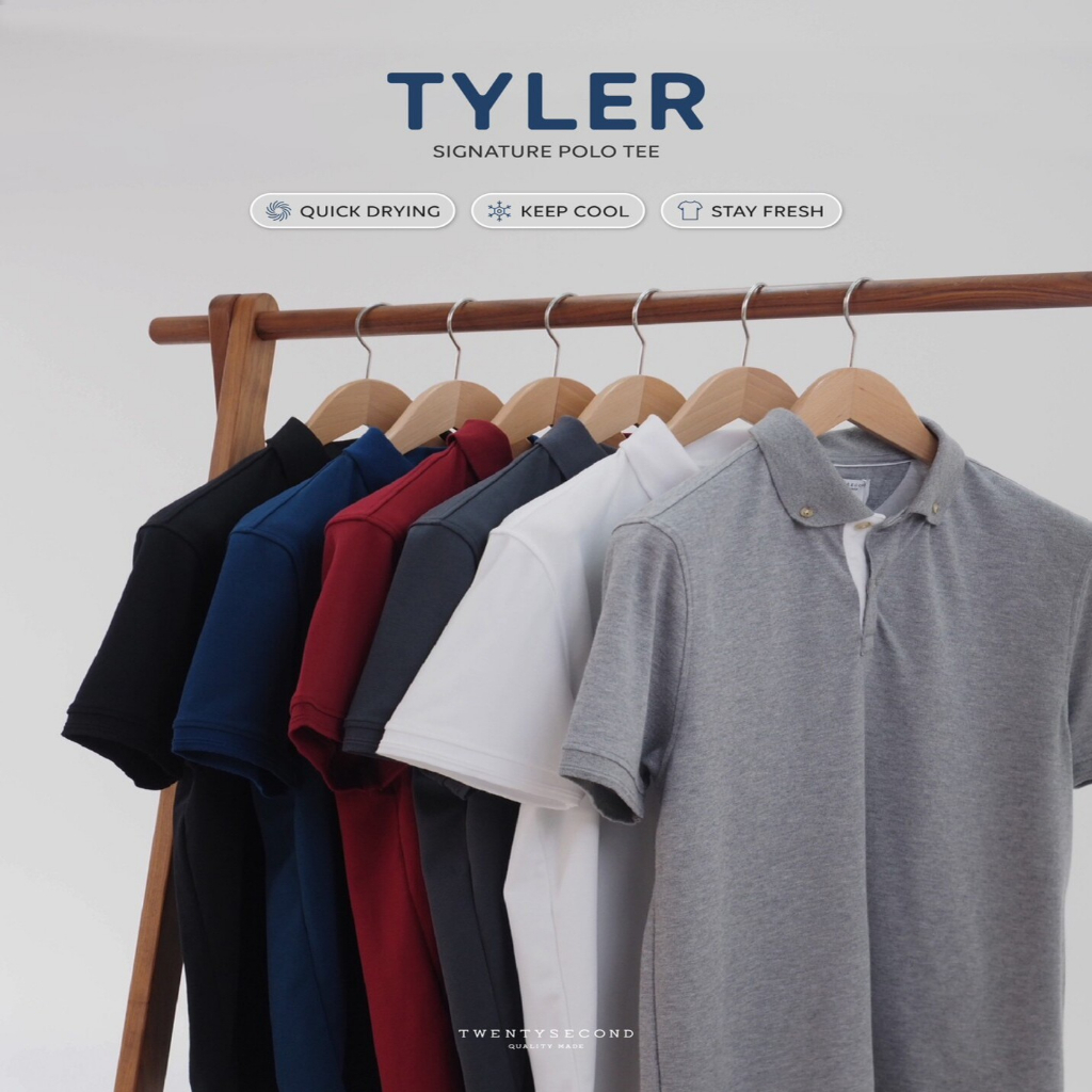 ภาพสินค้าTWENTYSECOND เสื้อโปโลแขนสั้น รุ่น Tyler Polo Tee - สีน้ำเงิน / Navy จากร้าน twentysecond_official บน Shopee ภาพที่ 4