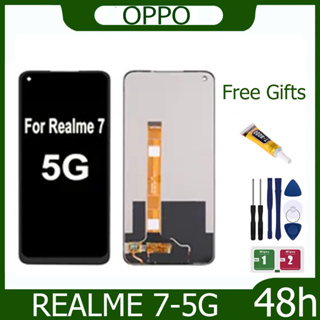 หน้าจอ LCD พร้อมทัชสกรีน realme 7 (5G) LCD Screen Display Touch Panel For realme 7 (5G)แถวกาว+ไขควง