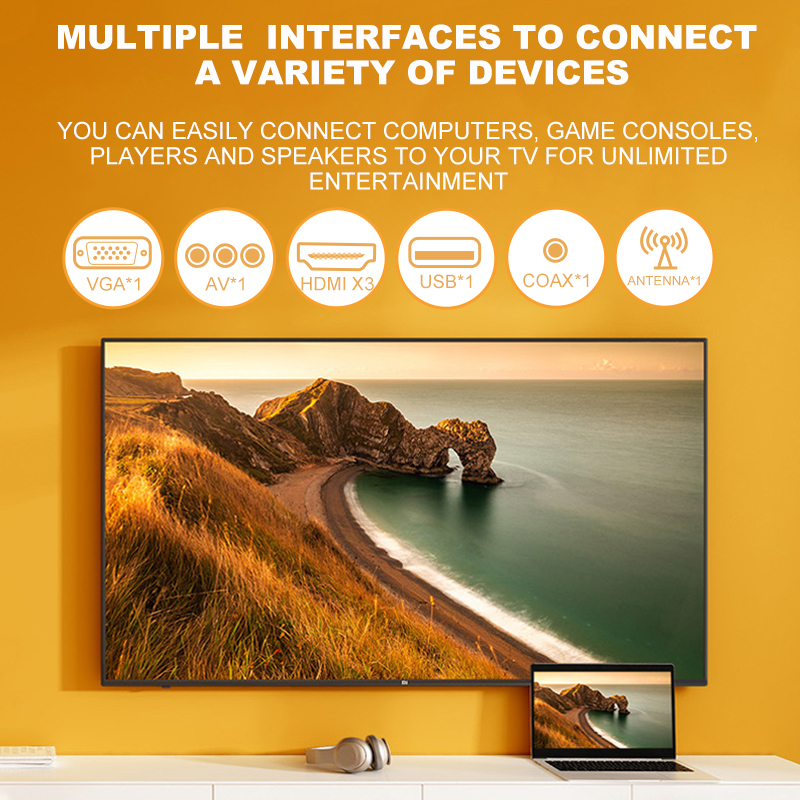 ภาพหน้าปกสินค้า43นิ้ว สมาร์ททีวี 32นิ้ว Smart TV 60Hz ทีวี WiFi สมาร์ททีวี 4K อัลตร้าเอชดีทีวี Android10.0 รับประกัน 3ปี FHD 32''/43'' จากร้าน _uv5bm0hxf บน Shopee