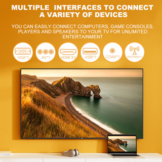 ภาพขนาดย่อของภาพหน้าปกสินค้า43นิ้ว สมาร์ททีวี 32นิ้ว Smart TV 60Hz ทีวี WiFi สมาร์ททีวี 4K อัลตร้าเอชดีทีวี Android10.0 รับประกัน 3ปี FHD 32''/43'' จากร้าน _uv5bm0hxf บน Shopee