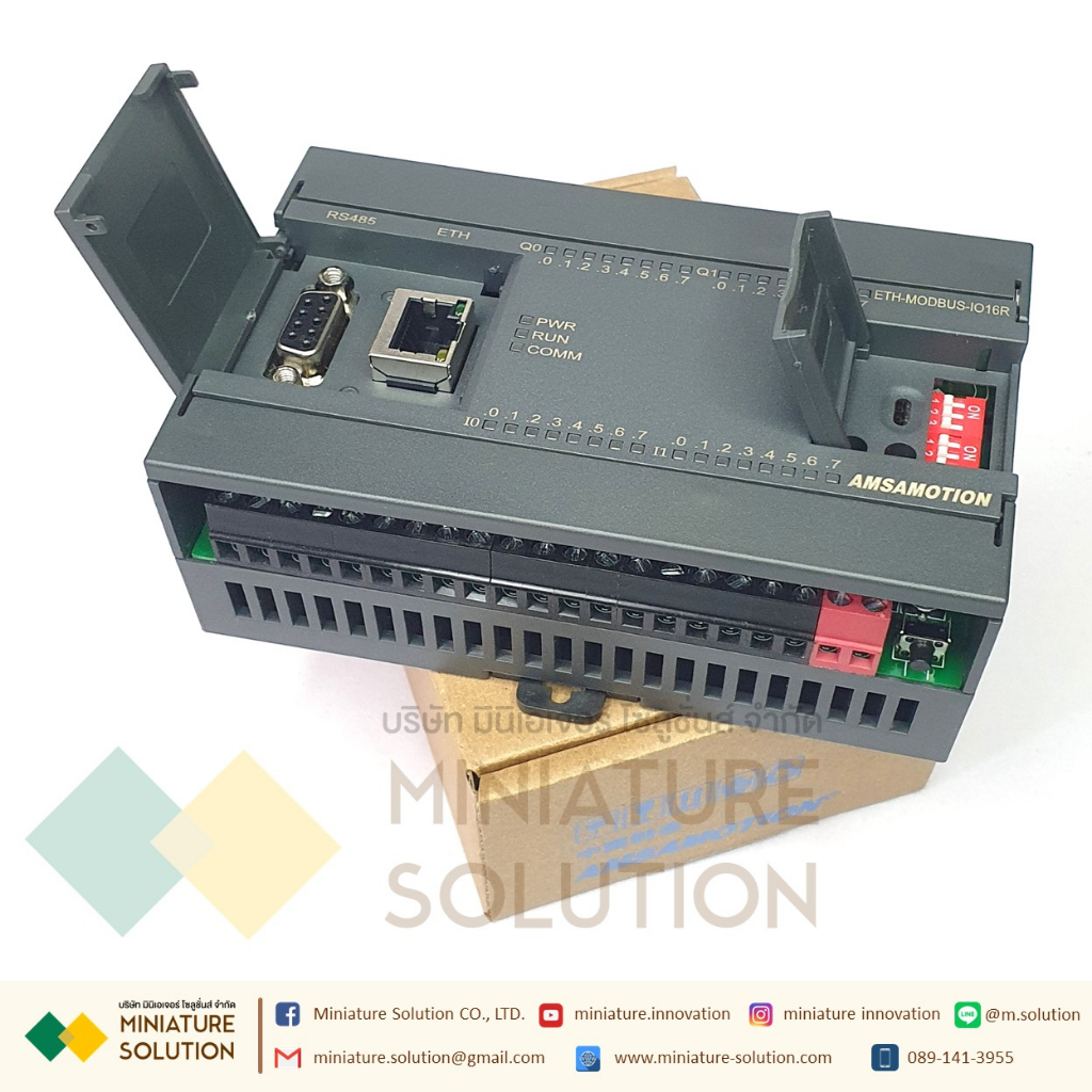 ETH-MODBUS-IO16R TCP Modbus RTU TCP TO RS485 16DI/16DO ประเภทรีเลย์ ...