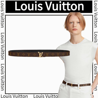 🎀หลุยส์วิตตอง Louis Vuitton LV ICONIC 20mm เข็มขัดสองด้าน/เข็มขัดผู้หญิง/ล่าสุด/สินค้านำเข้า