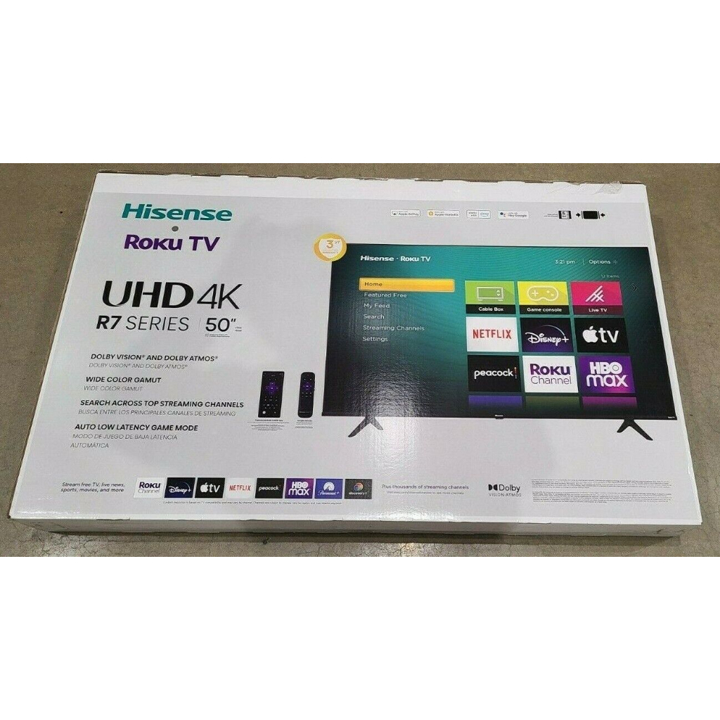 Hisense 58 Class 4K UHD LCD Roku Smart TV HDR R6 Series