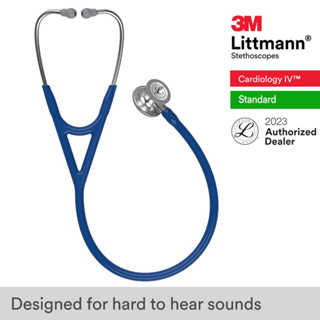 3M Littmann Cardiology IV, 27 inch #6154 (Navy Blue Tube, Standard-Finish Chestpiece, Stainless Stem &amp; Eartubes)