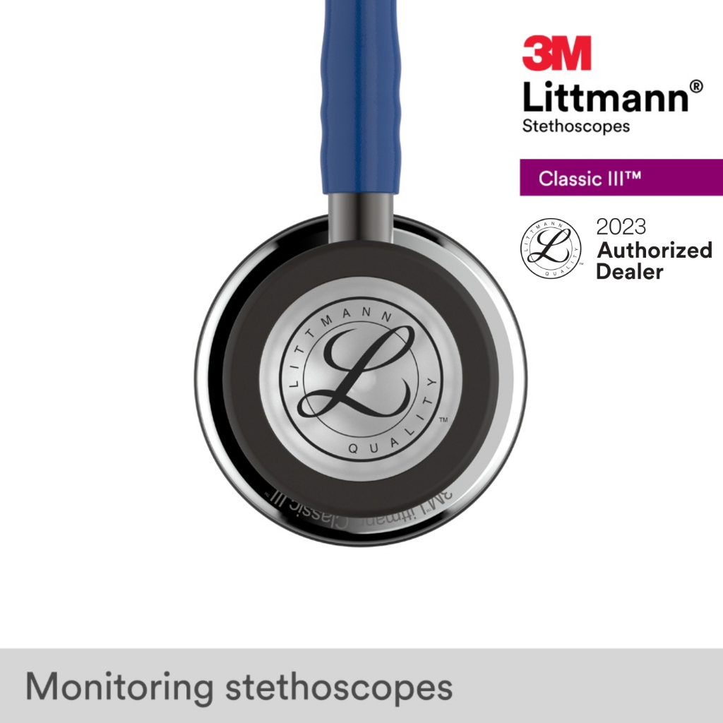 3m-littmann-classic-iii-27-inch-5863-navy-blue-tube-mirror-chestpiece