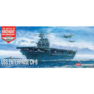 โมเดลประกอบ Academy Model 1/700 AC14409 USS ENTERPRISE CV-6 THE BATTLE OF MIDWAY 80TH ANNIVERSARY