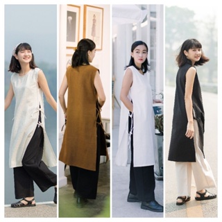 YURI DRESS : ชุดเดรสผูกข้างสไตล์มินิมอล