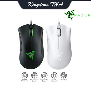 Razer DeathAdder Essential Gaming Mouse 6400DPI เมาส์เกมมิ่ง [ของแท้ พร้อมส่ง] เมาส์ razer สีดำ/ขาว เมาส์  6,400DPI Optical Sensor - Black (เมาส์เกมมิ่ง)