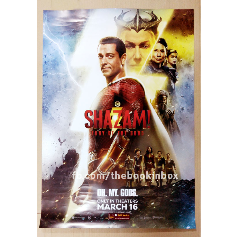 shazam-2-dc-comic-โปสเตอร์แผ่นแท้จากโรงภาพยนตร์