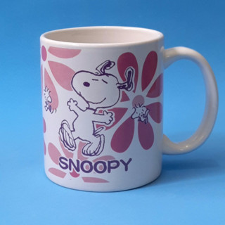 แก้วเซรามิค Snoopy แก้วสนูปปี้ การ์ตูนน่ารักๆ งานสะสมของแท้จากญี่ปุ่น  มือ 2   งานคาร์แรคเตอร์สไตล์ญี่ปุ่น 🎏🎌