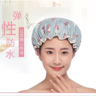 shower cap หมวกคลุมปมอาบน้ำลายแฟนซี📍