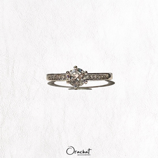ภาพขนาดย่อของภาพหน้าปกสินค้าCris ring. (แหวนงานชุบทองคำขาว เพชร CZ) จากร้าน orachat_accessories บน Shopee