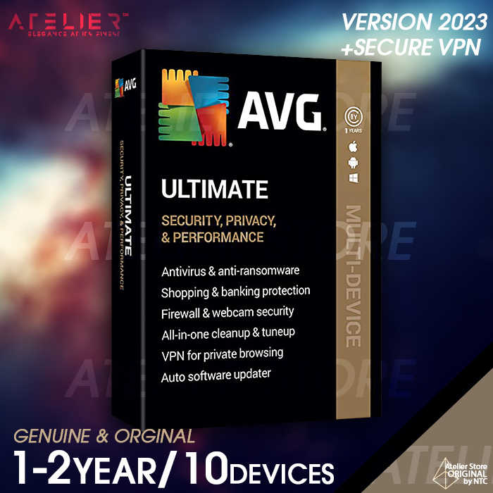 AVG ULTIMATE 2024 12ปี /10 เครื่อง (พร้อม Secure VPN และ TuneUp
