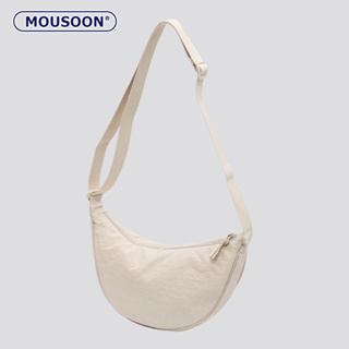 สินค้า MOUSOON กระเป๋าสะพายข้างผู้หญิง ผ้าไนลอน กระเป๋าสะพายไหล่อเนกประสงค์ ผ้าแคนวาส สะพายผญ