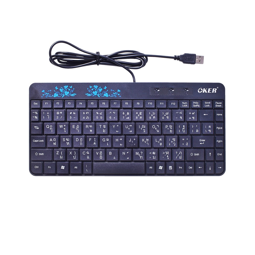 f8-mini-oker-keyboard-usb-สีดำ