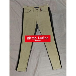 กางเกง​​ขายาวผ้ายืด Ritmo Latino MILANO Brand_2nd (สกินนี่)​/ Size S/ แท้มือสองกระสอบนำเข้า