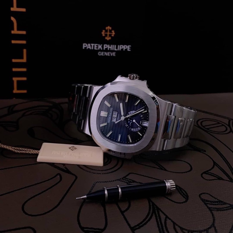 นาฬิกา-patek-phillips-nautilus-swiss-1-1-โรงงาน-ppf-ใส่สลับแท้