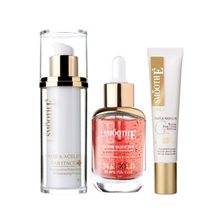 โปรโมชั่น : Smooth E Exclusive Glow White  Ageless Set - บำรุง ยกกระชับ ผิวหน้า ดวงตา สมูทอี