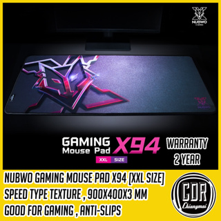 Mouse Pad Nubwo X94 แผ่นรองเมาส์ เกมมิ่ง ขนาดไซส์ XXL 90x40 cm ผืนใหญ่ผิวแบบ SPEED TEXTURE