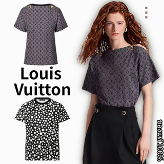 Louis Vuitton/เสื้อยืดลาย Inverted Mahina Monogram ประดับโซ่/หลุยส์วิตตองแท้