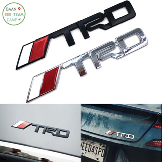 สติ๊กเกอร์ โลหะ 04 TRD 3D สปอร์ต แต่งรถ เทอร์โบ ติดรถยนต์ แต่ง ติด รถ ติดรถ มอเตอร์ไซค์ trd t r d รถยนต์ TURBO Sport