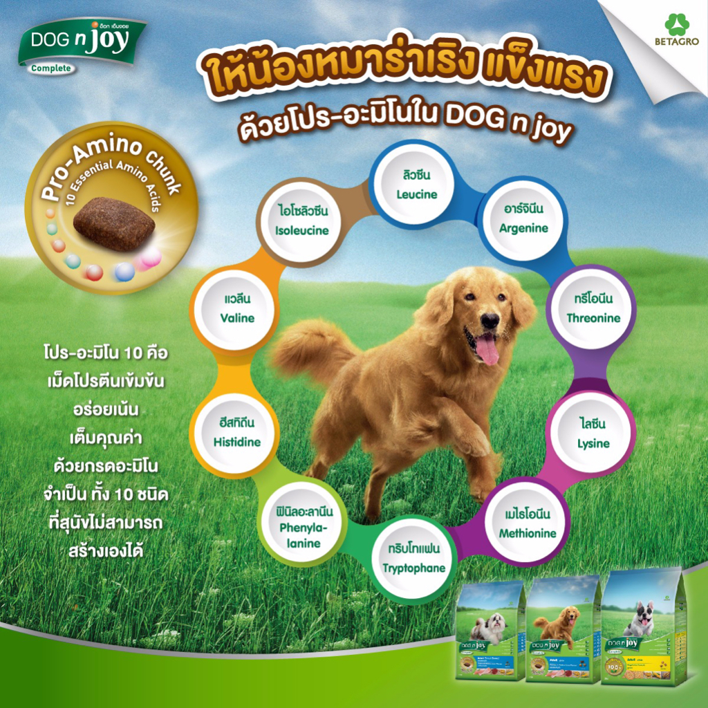 dog-n-joy-อาหารเม็ดสุนัขทุกสายพันธุ์-3kg