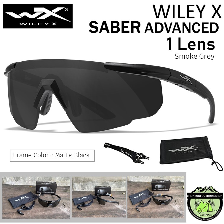 Wiley-X SABER ADVANCED {1 Lens} Smoke Grey #Frame Matte Black {302 ...