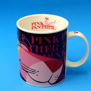 แก้วเซรามิค  Pink Panther   งานสะสม USJ  มือ 2 งานคาร์แรคเตอร์สไตล์ญี่ปุ่น 🎏🎌