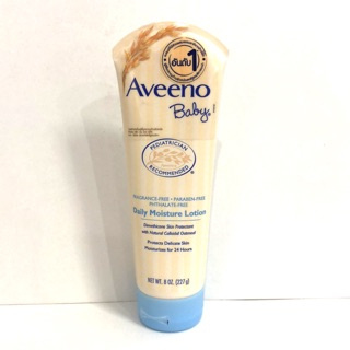 Aveeno Baby daily lotion 227 g โลชั่นบำรุงผิว เหมาะสำหรับผิวบอบบางระคายเคืองง่ายของทารก ซึมซาบเร็ว