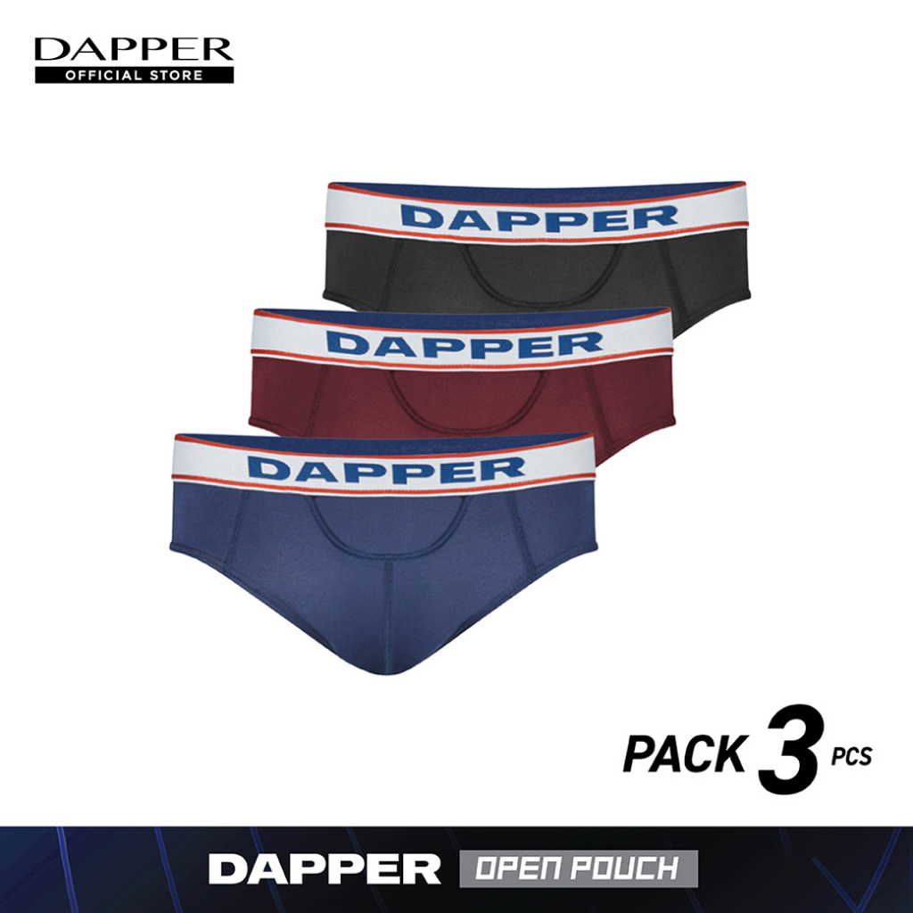 dapper-pack-3-ชิ้น-กางเกงชั้นในชาย-dapper-open-pouch-ทรง-briefs-คละสี-ub1x1-009e