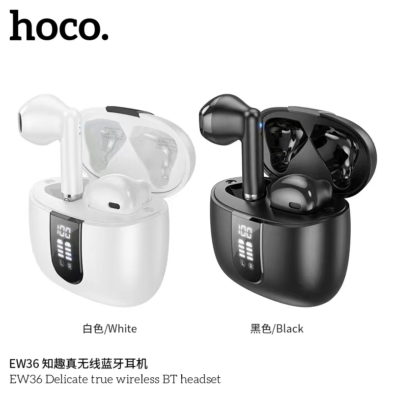 hoco-ew36-led-battery-display-true-wireless-bluetooth-5-3-earphone-หูฟังบลูทูธมีจอแสดงเปอร์เซนต์แบตเตอรี่