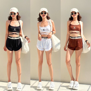 Bikini set , บิกินี่ , ชุดว่ายน้ำ เซทเสื้อผูกคอ ผูกหลัง ( ไม่มีฟองน้ำนะคะ )