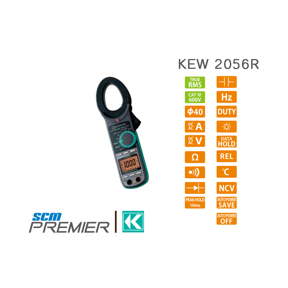 KYORITSU แคล้มป์มิเตอร์ดิจิตอล (AC/DC DIGITAL CLAMP METER) รุ่น 2056R