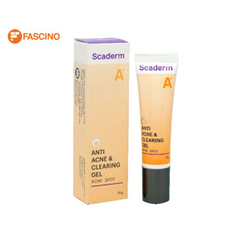 Scaderm Anti Acne & Clearing Gel 10g. สกาเดิร์ม แอนตี้ แอคเน่ แอนด์ เคลียริ่ง เจล 10 กรัม