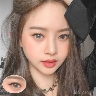 คอนแทคเลนส์ รุ่น Lisa สีเทา/ตาล Gray/Brown มีค่าสายตาปกติ (0.00)เปลี่ยนแทนทุกเดือน