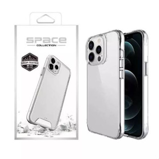 Space collection เคสใส เคสสำหรับไอโฟน 12/12Pro 12mini 11Promax 11 เคสใสกันกระแทก เคสใสกันกล้อง ปุ่มเงิน