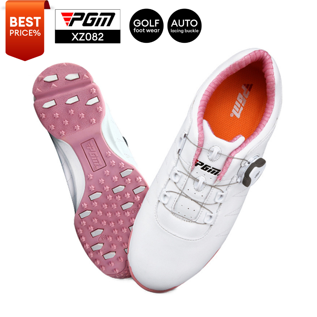 11golf-รองเท้ากอล์ฟ-ผู้หญิง-pgm-womens-golf-shoes-xz082-ระบบ-auto-lacing-system