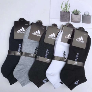 ส่งจากไทย🔥🔥 ถุงเท้าADIDAS（แพ็ค10คู่5สี）ถุงเท้าข้อสั้น ถุงเท้ากีฬา ถุงเท้าใส่ทำงาน ใส่ได้ทั้งชายหญิง เนื้อนุ่ม ใส่สบาย