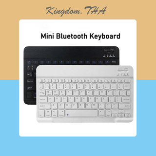 KDT แป้นพิมพ์ไร้สายบลูทู ธ แป้นพิมพ์บลูทู ธ แป้นพิมพ์แท็บเล็ต แล็ปท็อปวางแป้นพิมพ์ คีย์บอร์ด ง่ายต่อการพกพา สำหรับ Android / iOS / Windows Bluetooth wireless keyboard Tablet keyboard