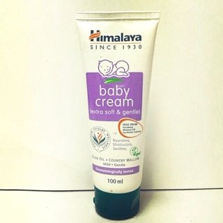 Himalaya baby cream 100 ml ครีมบำรุงผิวสำหรับผิวบอบบาง แห้ง แตก หรือบริเวณที่ต้องการการดูแลเป็นพิเศษ ใช้ได้กับผิวทารก