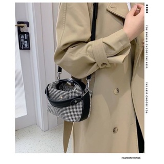 New✴️Crystal Bucket with Crossbody Bag